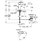 Смеситель для раковины GROHE BauLoop, M-size, хром (23887001)