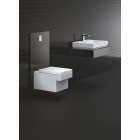 Унитаз подвесной с сиденьем с микролифтом GROHE Cube Ceramic, альпин-белый (NW0038)