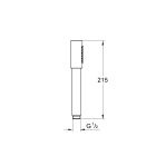Ручной душ GROHE Sena Stick, 1 режим, теплый закат глянец (26465DA0)
