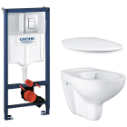 Комплект инсталляции GROHE Rapid SL 3 в 1 с унитазом Bau Ceramic и сиденьем с микролифтом (NW0116)
