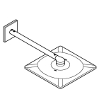 Верхний душ GROHE Rainshower SmartActive 310 Cube, 2 режима, 430 мм, холодный рассвет матовый (26479GN0)