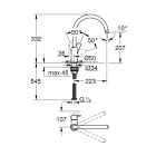 Смеситель для кухни GROHE BauEdge, хром (31233001)