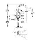 Смеситель для кухни GROHE BauLoop, хром (31232001)