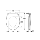 Сиденье для унитаза с микролифтом GROHE Bau Ceramic, альпин-белый (39493000)