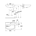 Раковина GROHE Bau Ceramic 65 см, альпин-белый (39420000)
