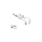 Внешняя часть смесителя для раковины GROHE Eurocube на 2 отверстия, S-Size, хром (19895000)