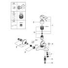 Смеситель для ванны GROHE Start, хром (32278001)