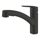 Смеситель для кухни GROHE Start c вытяжным изливом 2jet, черный (303072431)