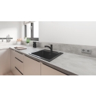 Смеситель для кухни GROHE Start c вытяжным изливом 2jet, черный (303072431)