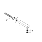 Излив для ванны GROHE Universal Cube, хром (13303000)