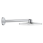 Верхний душ GROHE Rainshower 310 SmartActive с душевым кронштейном, 2 режима, 430 мм, белая луна (26475LS0)