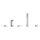 Смеситель для ванны GROHE Allure двухвентильный, на 5 отверстий, на край ванны, хром (25221001)