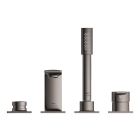 Смеситель для ванны GROHE Allure на 4 отверстия, на край ванны, темный графит глянец (19316A01)