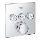 Внешняя часть термостата для ванны и душа GROHE Grohtherm SmartControl на 3 потребителя, хром (29126000)