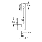 Душевой набор GROHE Tempesta-F, теплый закат глянец (27513DA1)