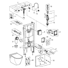 Комплект инсталляции GROHE Solido Perfect 4 в 1 с подвесным унитазом Lecico Serel и сиденьем (39186000)