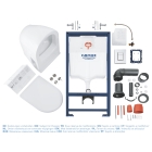 Комплект инсталляции GROHE Solido Perfect 4 в 1 с подвесным унитазом Lecico Serel и сиденьем (39186000)