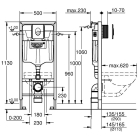Комплект инсталляции GROHE Bau Ceramic с унитазом и сиденьем (NW0122)