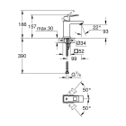 Смеситель для раковины GROHE Eurocube, S-size, хром (2313200E)