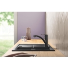 Смеситель для кухни GROHE Start c низким поворотным изливом, матовый черный (324412432)