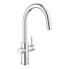 Смеситель для кухонной мойки GROHE Blue Home с системой фильтрации, охлаждения и газирования воды, Wi-Fi, хром (31541000)
