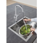 Смеситель для кухонной мойки GROHE Blue Home с системой фильтрации, охлаждения и газирования воды, Wi-Fi, хром (31541000)