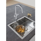 Смеситель для кухонной мойки GROHE Blue Home с системой фильтрации, охлаждения и газирования воды, Wi-Fi, хром (31541000)
