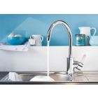 Смеситель для раковины GROHE Eurosmart Cosmopolitan с донным клапаном, высокий излив, хром (32830000)