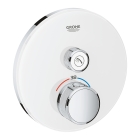 Внешняя часть термостата для душа GROHE Grohtherm SmartControl на 1 потребителя, белая луна (29150LS0)