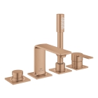 Смеситель для ванны GROHE Allure на 4 отверстия, на край ванны, теплый закат матовый (19316DL1)