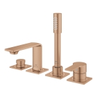 Смеситель для ванны GROHE Allure на 4 отверстия, на край ванны, теплый закат матовый (19316DL1)