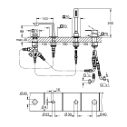 Смеситель для ванны GROHE Allure на 4 отверстия, на край ванны, хром (19316001)