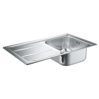 Мойка GROHE из нержавеющей стали с корзинчатым вентилем, оборачиваемая K400 45 -S 86/50 1.0 (31566SD0)