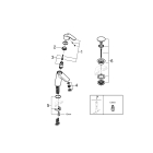 Смеситель для раковины GROHE Eurosmart с нажимным донным клапаном, M-Size, хром (23923002)