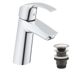 Смеситель для раковины GROHE Eurosmart с нажимным донным клапаном, M-Size, хром (23923002)