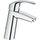 Смеситель для раковины GROHE Eurosmart с нажимным донным клапаном, M-Size, хром (23923002)
