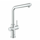 Смеситель для кухонной мойки GROHE Blue Home с системой фильтрации, охлаждения и газирования воды, Wi-Fi, хром (31454001)