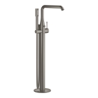 Внешняя часть смесителя для ванны GROHE Essence напольного монтажа, темный графит матовый (25248AL1)
