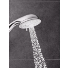 Душевой гарнитур GROHE Tempesta Rustic 100 с мыльницей, 4 режима струи, душевая штанга 600 мм, 9,5 л/мин, хром (27609001)
