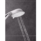 Душевой гарнитур GROHE Tempesta Rustic 100 с мыльницей, 4 режима струи, душевая штанга 600 мм, 9,5 л/мин, хром (27609001)