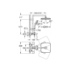 Душевая система GROHE Tempesta System 250 Cube с термостатом для ванны, хром (26691001)