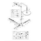 Душевая система с термостатом для настенного монтажа, GROHE Rainshower System 400, хром, (27174001)