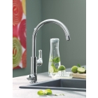 Смеситель для кухонной мойки GROHE Blue Pure Eurosmart с функцией фильтрации, с фильтром в комплекте, хром (30383000)