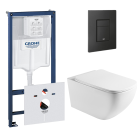 Комплект инсталляции GROHE Solido 38811KF0 с унитазом Aquatek МЕДЕЯ AQ1537T-00 и сиденьем с микролифтом (NW0348)