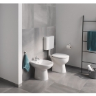 Унитаз напольный безободковый GROHE Bau Ceramic, горизонтальный выпуск (без сиденья), альпин-белый (39430000)