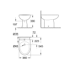 Биде напольное GROHE Bau Ceramic, альпин-белый (39432000)