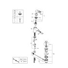 Смеситель для биде GROHE Eurostyle с донным клапаном, S-size, хром (33565003)