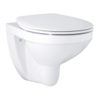 Унитаз GROHE Bau Ceramic подвесной ободковый с сиденьем без микролифта, альпин-белый (39497000)