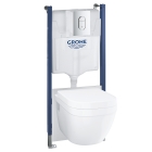 Комплект инсталляции GROHE Solido 5 в 1 с подвесным унитазом и сиденьем (39700000)