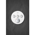 Внешняя часть термостата для ванны и душа GROHE Grohtherm SmartControl на 3 потребителя, белая луна (29904LS0)